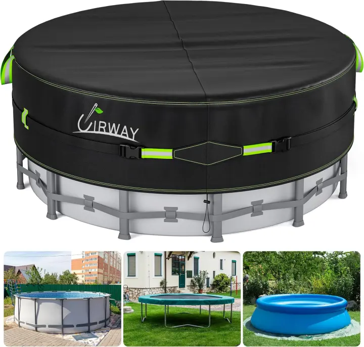 24 Ft Round Winter Pool Cover — Heavy-Duty Above-Ground Shield